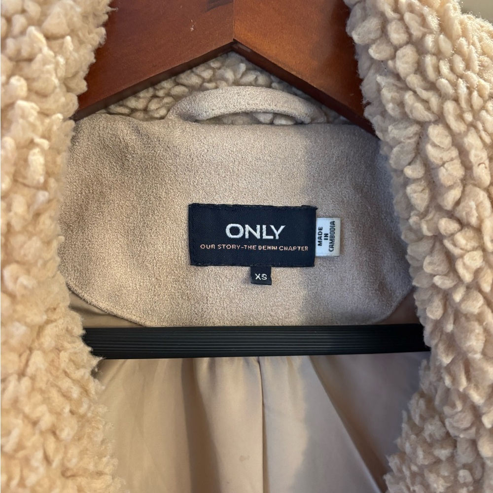 Only Tan Fall Teddy Jacket - Picture 5 of 10
